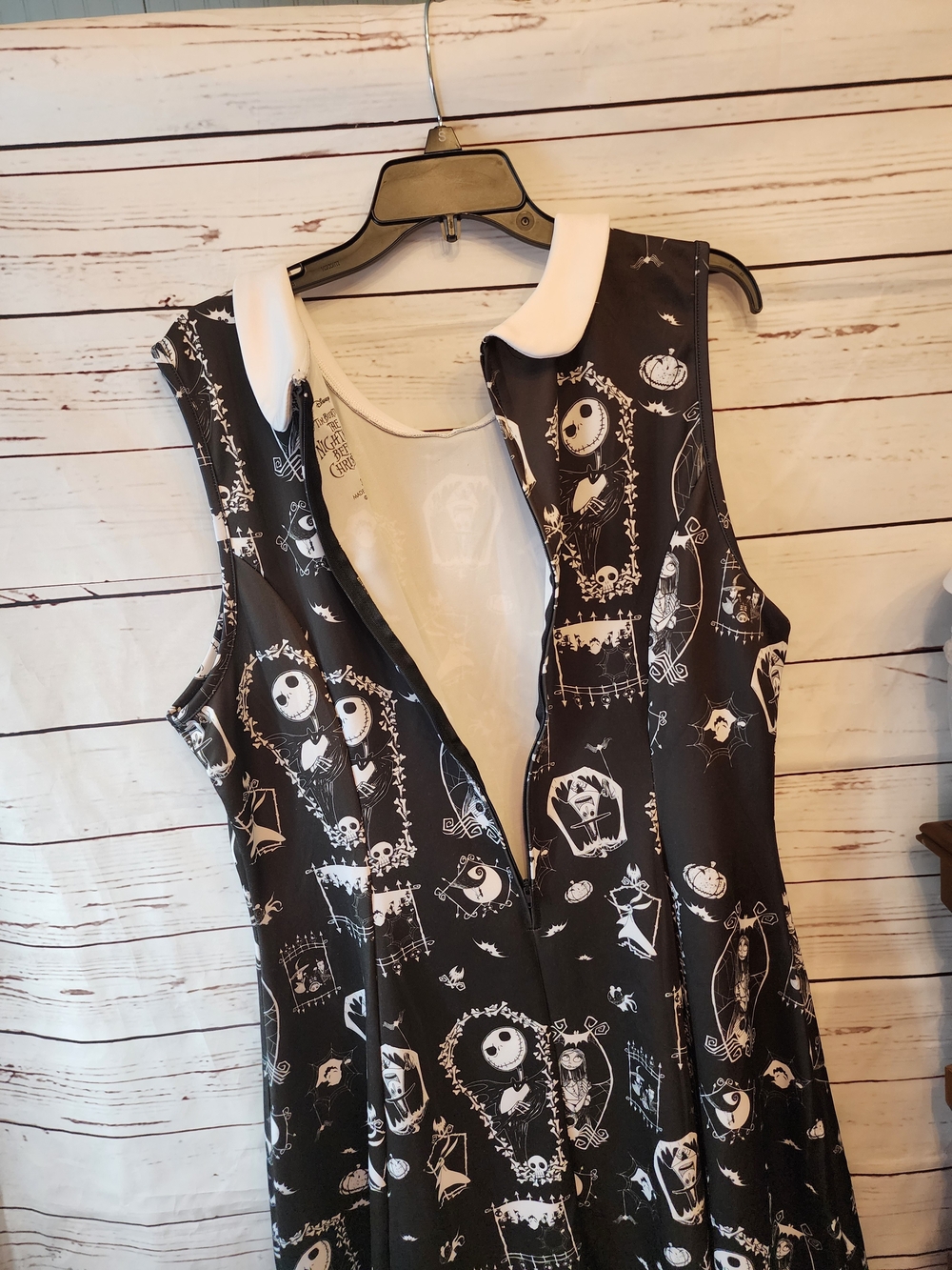 Jack Disney Nightmare Before Christmas Dress with White Peter Pan Collar - Picture 6 of 6